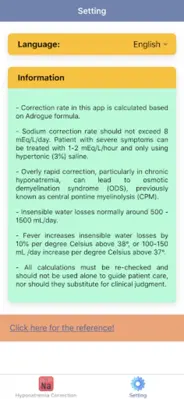 Hyponatremia Correction Rate android App screenshot 2